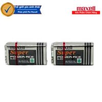 Hộp Pin 9V , Pin vuông  Mã 6F22  Maxell Siêu bền - Hàng chính hãng - 2 Viên