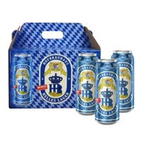 Hộp Quà 12 Lon Bia HB Helles 500ml, Bia Đức Nhập Khẩu