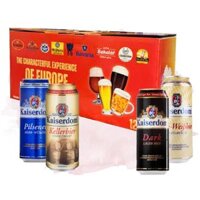 Hộp Quà 12 Lon Bia Kaiserdom 500ml, Bia Đức Nhập Khẩu