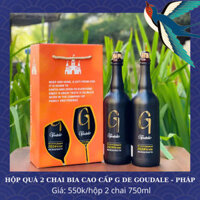 Hộp quà 2 chai bia cao cấp G De Goudale
