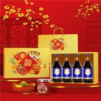 Hộp Quà 4 Chai Bia Chimay Xanh 9% – Chai 330ml