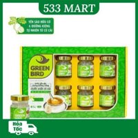 [HỘP QUÀ 6 HŨ] Nước Yến Sào Chưng Đường Kiêng Củ Cải Green Bird NUTRINEST hũ 75g