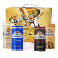 Hộp Quà 6 Lon Bia Kaiserdom Khủng 1000ml, Bia Đức Nhập Khẩu