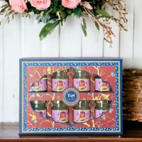 Hộp quà 8 hũ yến sào collagen Việt Bird's Nest