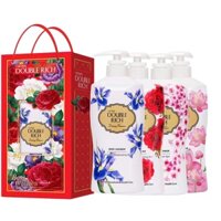 [Hộp quà 8/3] sữa tắm Double Rich hương hoa 550g dưỡng ẩm sáng da với vitamin E tinh chất nha đam và tinh dầu jojoba