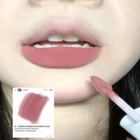 Hộp quà ba món ~ Sữa bùn nhỏ Lip Glaze Lip Mud Matte Độ bão hòa thấp Son môi giả mặt có giá trị cao Làm trắng da nữ20240430