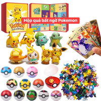 Hộp Quà Bất Ngờ, Hộp Đồ Chơi Pikachu, Hộp Mù Chứa Các Pokemon, Bóng, Thẻ Bài Ngẫu Nhiên, Đồ Chơi Quà Tặng Cho Các Bé