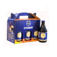 Hộp quà bia Chimay xanh 9% Bỉ – 6 chai 330ml