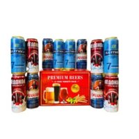 Hộp quà bia Nga – 12 lon 500ml