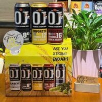 Hộp Quà Bia OJ Strong – Lon 500ml – Thùng 12 Lon