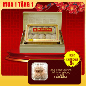 Hộp quà biếu Yến trắng tinh chế thượng hạng 2 100g