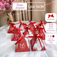 Hộp quà cưới đựng kẹo- 50 hộp quà tặng và 100 viên kẹo socola - Quà tặng đám cưới - UNIQUE FRAGRANCE
