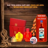 Hộp Quà Đậm Đà Tình Thân Nước Mắm Tĩn Tôm Biển 60N 500ml Và Nước Mắm Tĩn Cá Cơm Ruột Đỏ 250 ml