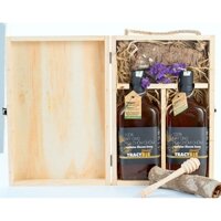 Hộp quà đôi mật ong Tracybee hoa chôm chôm 600ml