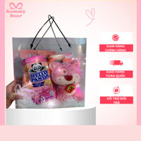 Hộp Quà Gấu Bông Bánh Kẹo Kammy Bear Quà Tặng Đồ Chơi Nhồi Bông Cao Cấp Chính Hãng