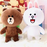 Hộp quà gấu bông nâu, đồ chơi nhồi bông, dòng Friends, thỏ Cony, búp bê thoải mái, quà tặng cho trẻ em gái 5IMC