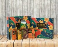 Hộp quà  MAI KHAI PHÚ QUÝ 3- Hạt Điều, Hạt Hạnh nhân, Hạt Macca, Bột Cacao , Cafe Cầu Đất .