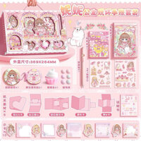 Hộp Quà Phụ Kiện (Sổ, Bút, Móc Khoá Mochi, Giấy Note, Sticker,…) CAPYBARA/Công Chúa Đáng Yêu Cho Bé