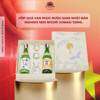 Hộp quà rượu Vạn Phúc Nigori Junmai 720ml