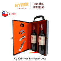 Hộp quà rượu vang đôi Calvet Bordeaux Merlot Cabernet Sauvignon