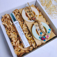 Hộp quà sinh nhật cho nam, tặng bạn nam nước hoa sáp thơm kèm túi