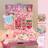 Hộp quà sinh nhật cho trẻ em, bộ phụ kiện tóc, kẹp tóc công chúa cho bé gái, kẹp tóc cho bé gái, dây cao su