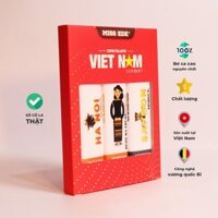 Hộp quà Sô cô la Vietnam Gourmet - MISS EDE - 3 thanh x 30g (240g)