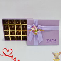 Hộp quà socola 20 viên nơ hoa So Love