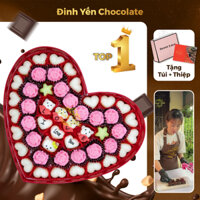 Hộp quà socola valentine, quà tặng chocolate ngày lễ tình nhân,26x3.5cm/M4A/49 viên