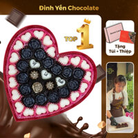 Hộp quà socola valentine, quà tặng chocolate ngày lễ tình nhân,22x3.5cm/M3A/40 viên