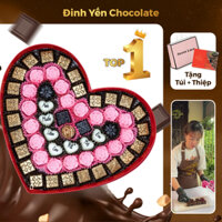 Hộp quà socola valentine, quà tặng chocolate ngày lễ tình nhân,30x3.5cm/M5B/56-57 viên