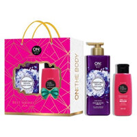 Hộp Quà Sữa Tắm On: The Body Hương Nước Hoa Violet Dream 500ml & Dầu Gội Elastine Chăm Sóc Tóc 120ml Perfume Shower Body