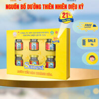 [Hộp quà tặng 6 lọ] Nước Yến sào Khánh Hòa Sanest - Lọ 70ml có đường / không đường