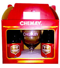 Hộp quà tặng bia Chimay đỏ và Ly cao cấp Bia Bỉ