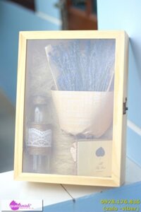 Hộp quà tặng bó hoa lavender khô