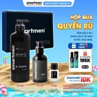 Hộp Quà Tặng Cho Nam Smartmen - Sữa Tắm Gội Nam 3in1 500ml & Dung Dịch Vệ Sinh Nam 148ml & Nước Hoa Nam 30ml