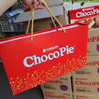 HỘP QUÀ TẶNG CHOCO PIE ORION KHỞI XUÂN NHƯ Ý 504GRAM + KÈM TÚI XÁCH