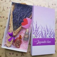 Hộp quà tặng hoa khô Lavender Set2