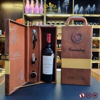 Hộp quà tặng kèm Rượu vang Pháp Château Rousset Caillau Bordeaux 2020/ Chateau Comte Segur Bordeaux - Wine Wander