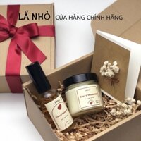 Hộp quà tặng (Lãng mạn & Sâu lắng) Every Moment (Hoa Hồng + Xô Thơm + Hạnh Nhân) - LÁ NHỎ