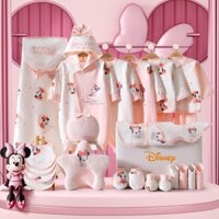 Hộp Quà Tặng Set Đồ Sơ Sinh, Quà Đầy Tháng Bé Trai Bé Gái Hình Chuột Hồng [DSN007H]