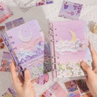 Hộp Qùa Tặng Sinh Nhật Combo Sổ tay A6 kèm sticker và Washi tape phong cách Mộng mơ