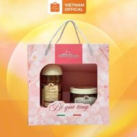 Hộp quà tặng Sữa tắm nước hoa Tesori 500ml và Kem dưỡng thể 300gr Tesori kèm túi thiệp phiên bản mới 2025