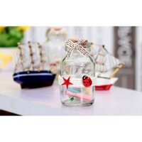 Hộp quà tặng thuyền buồm kèm lọ thủy tinh phát sáng, hộp quà tăng - quà lưu niệm ý nghĩa