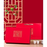 Hộp quà tặng Trà phổ nhĩ: Hộp đôi bằng giấy kraft cao cấp (gồm túi + hộp)