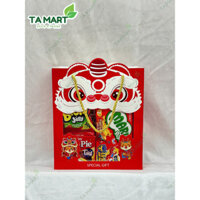 Hộp Quà Tặng Trung Thu Bánh Kẹo Hình Đầu Lân Xinh Xắn - Quà Tặng Trung Thu Cho Bé