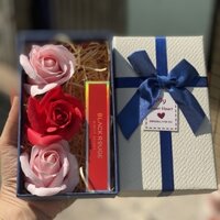 HỘP QUÀ TẶNG VALENTINE,8/3, SINH NHẬT KÈM SON KEM LÌ BR CHÍNH HÃNG