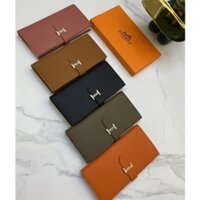 [Hộp Quà Tặng] Ví Đựng Thẻ Da Bò Cao Cấp hermes Thời Trang Ly Hợp Nữ Sang Trọng