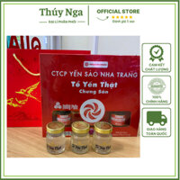 Hộp Quà Tặng Yến Túi xách Yên sào hũ Yến Chưng Tổ Yến–Đường Phèn 6hũ 70ml  yến 35%