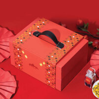 Hộp quà Tết 2025 Nhụy hoa nghệ tây thiết kế 2 tầng sang trọng thương hiệu Saffron Việt Nam - ASHIMA